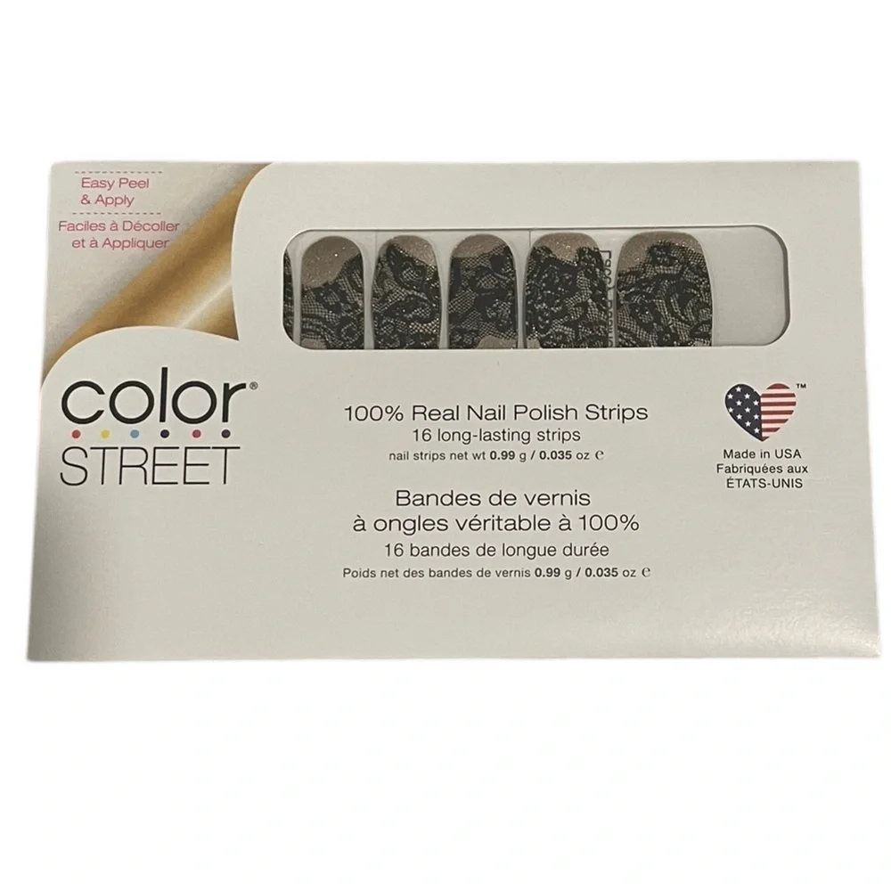 Color Street Lacey Business Nail Polish Strips . New in package.